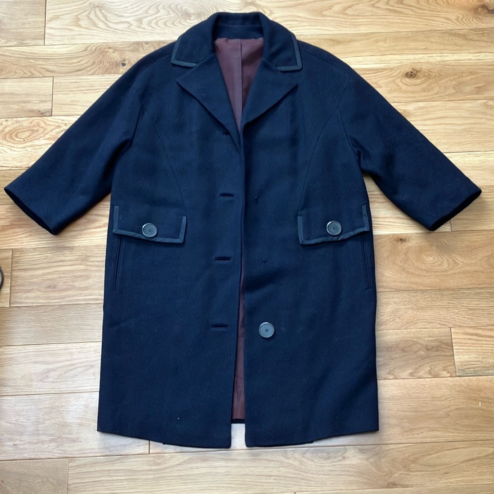Handmade vintage  Navy Women's Pea Coat